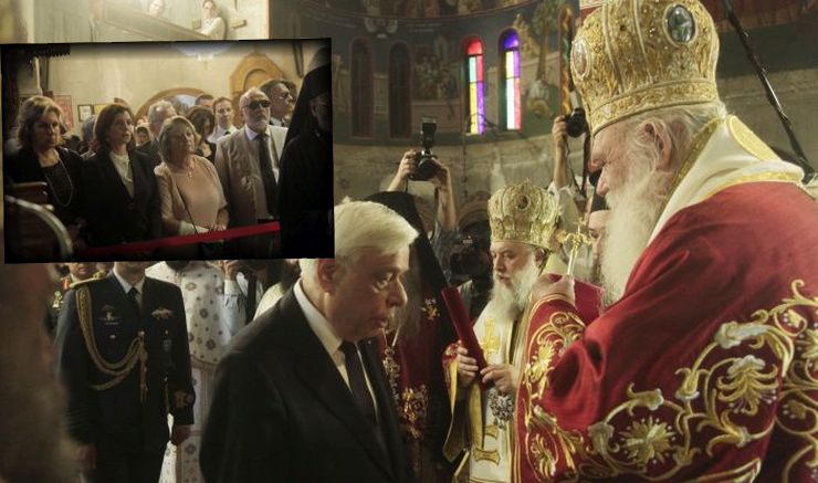 Ο Αρχιεπίσκοπος και ο Προκόπης Παυλόπουλος στη Μονή του Αγίου Εφραίμ (ΦΩΤΟ)