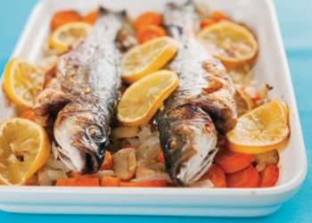 Афонский рецепт приготовления рыбы баса ( Pangasius) в духовке