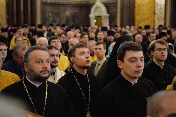 Θεία Λειτουργία για την επέτειο Ενθρόνισης του Πατριάρχη Μόσχας (ΦΩΤΟ)