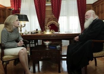Τι συζήτησε ο Αρχιεπίσκοπος με την Μαριάννα Βαρδινογιάννη (ΦΩΤΟ)