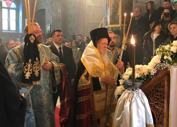 Ο Οικουμενικός Πατριάρχης στην Ακολουθία των Γ' Χαιρετισμών στις Βλαχερνές (ΦΩΤΟ)