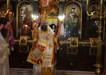 Ο Μεγάρων Κωνσταντίνος στον Ενοριακό Ιερό Ναό Εισοδίων της Θεοτόκου (ΦΩΤΟ)