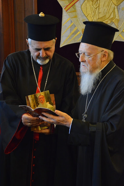 Ο Συροκαθολικός Πατριάρχης Αντιοχείας Ιγνάτιος Ιωσήφ Γ' Γιουνάν στο Οικουμενικό Πατριαρχείο
