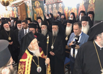 Η Εύβοια υποδέχθηκε τον Πατριάρχη Βαρθολομαίο - Προβληματίζει η απουσία Ιερωνύμου