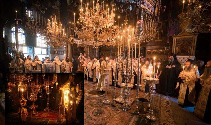 Ο εορτασμός της Κοιμήσεως της Θεοτόκου στο Αγιο Ορος (ΒΙΝΤΕΟ & ΦΩΤΟ)