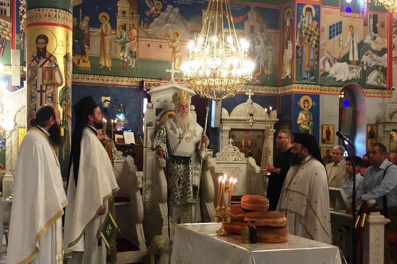 Ο Μεθώνης Κλήμης στο προσκύνημα του Οσίου Ιωάννου του Ρώσσου (ΦΩΤΟ)