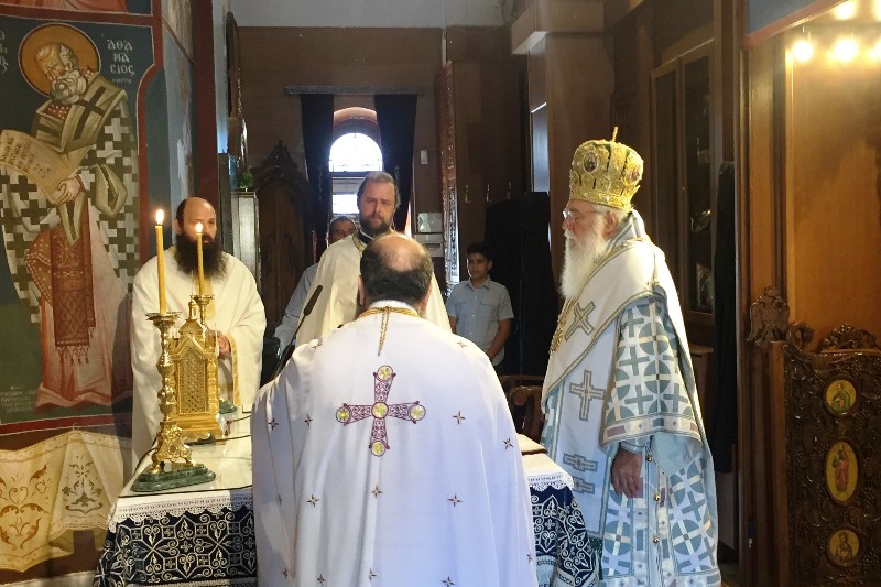 Ο Μεθώνης Κλήμης στο προσκύνημα του Οσίου Ιωάννου του Ρώσσου (ΦΩΤΟ)