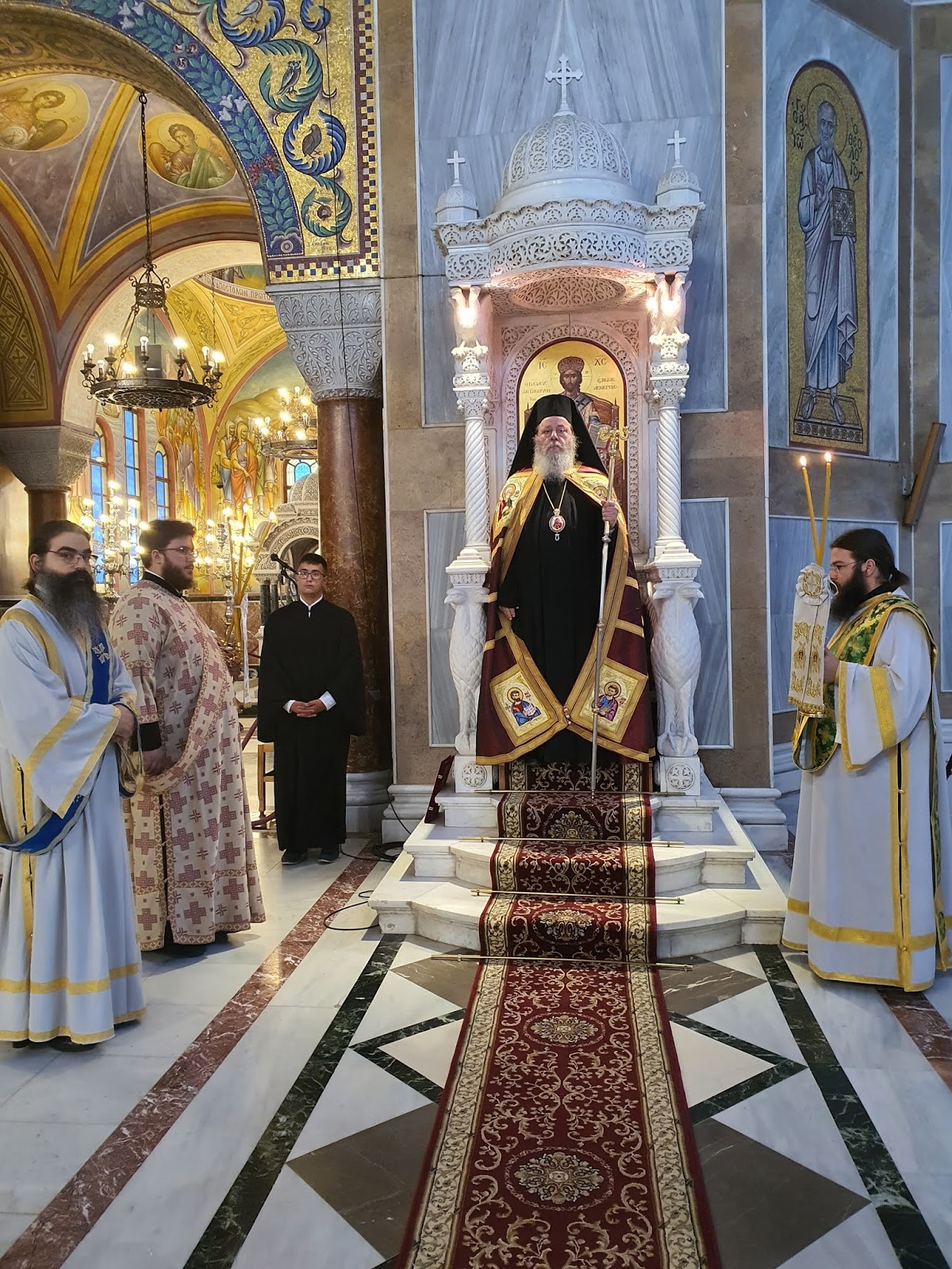 Ο Επίσκοπος Κερνίτσης στον Ι.Ν. Αγίου Ανδρέα Πατρών