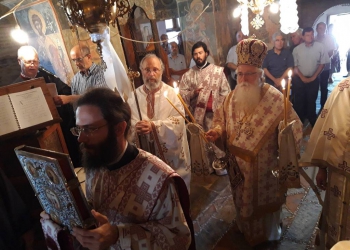 Μεγαλόβρυσο Αγιάς: Στο Μοναστήρι της Παναγίας ο Δημητριάδος Ιγνάτιος