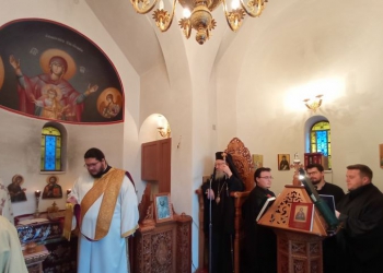 Μεσολόγγι: Τίμησαν την μνήμη του Αγίου μάρτυρος Θεοκλήτου στο ομώνυμο Μητροπολιτικό Παρεκκλήσιο