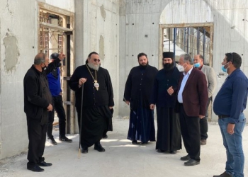 Ο Ταμασού Ησαΐας στον υπό ανέγερση Ιερό Ναό Αγίου Λουκά επισκόπου Κριμαίας