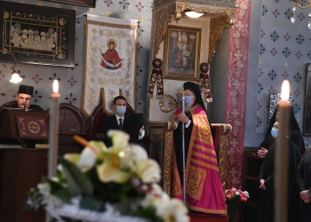 Ο Πατριάρχης Βαρθολομαίος στο Ι. Αγίασμα της Παναγίας των Βλαχερνών για την Γ' Στάση των Χαιρετισμών
