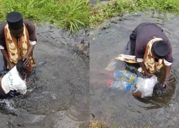 ΑΦΡΙΚΗ: Ο δεσπότης βαπτίζει στα νερά