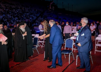 Επετειακή συναυλία που διοργανώνει η Ιερά Σύνοδος για τα διακόσια χρόνια απο το 1821.  Σάββατο 11 Σεπτεμβρίου 2021 (ΧΡΗΣΤΟΣ ΜΠΟΝΗΣ / EUROKINISSI)