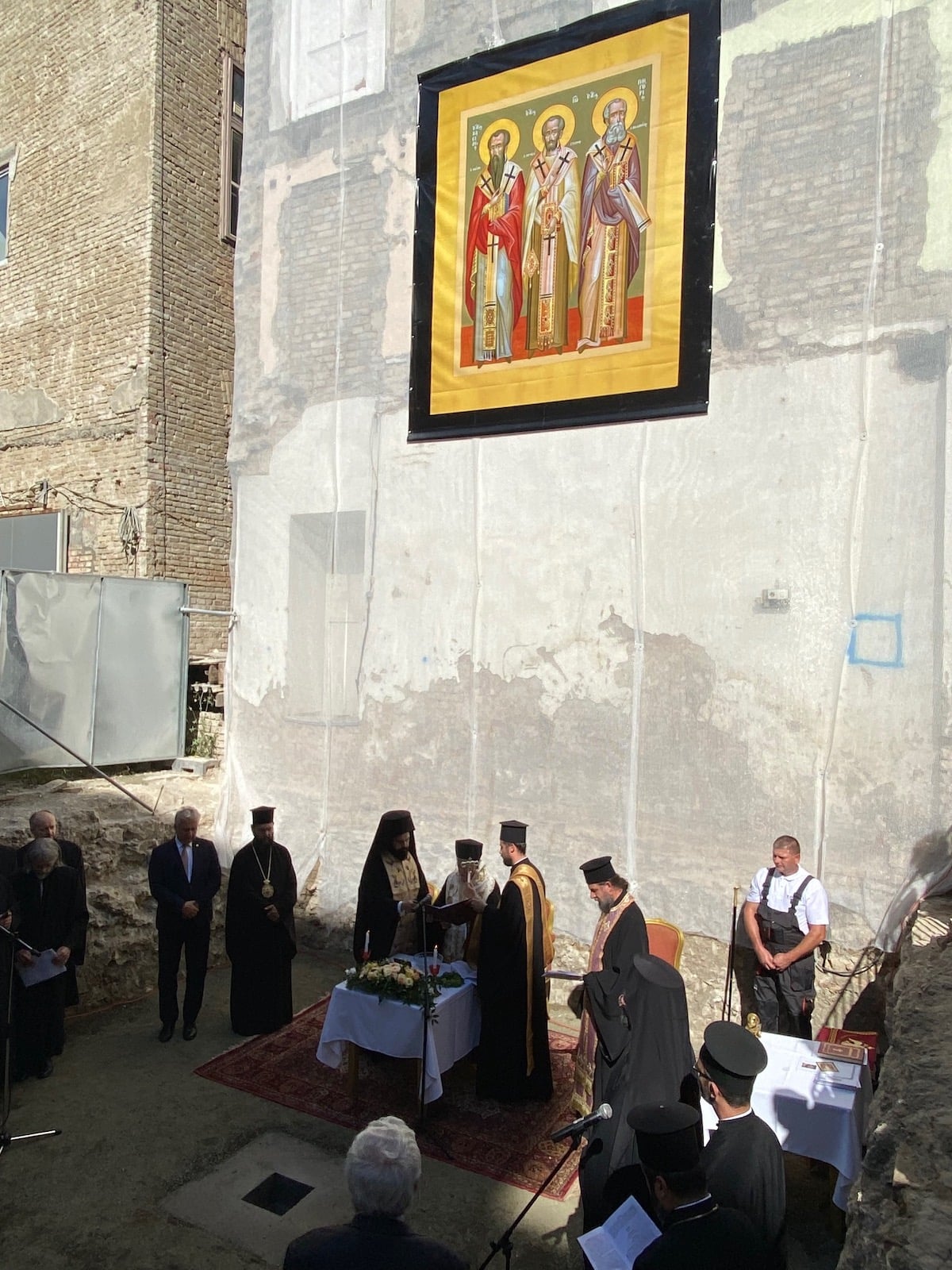 Ο Οικουμενικός Πατριάρχης έθεσε τον θεμέλιο λίθο του Ιερού Ναού των Τριών Ιεραρχών στη Βουδαπέστη