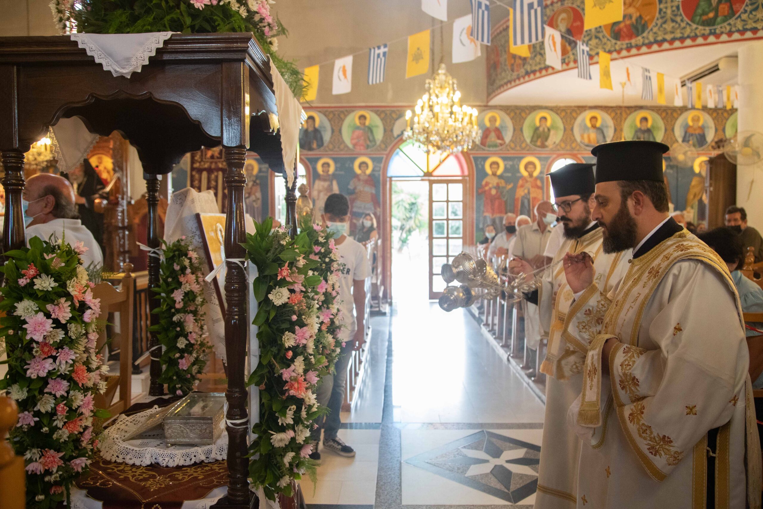 Ο Κύπρου Χρυσόστομος στον Πανηγυρικό Εσπερινό του Αγίου Μάμαντος