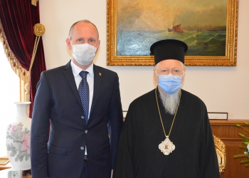Ο Πατριάρχης Βαρθολομαίος στον Ουκρανό Πρέσβη
