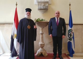 Ο Πατριάρχης Αλεξανδρείας υποδέχθηκε τον αναπληρωτή Πρέσβη της Γεωργίας στο Κάιρο