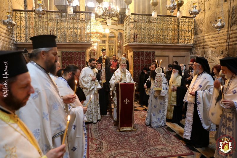 ΙΕΡΟΣΟΛΥΜΑ: Η εορτή του εν ουρανώ φανέντος σημείου του σταυρού στο Πατριαρχείο