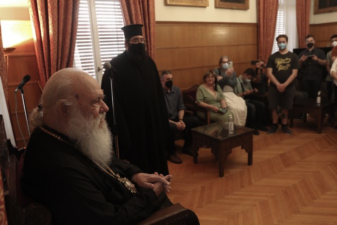 Φοιτητές Θεολογίας και Μαθητές Δημοτικού στον Αρχιεπίσκοπο