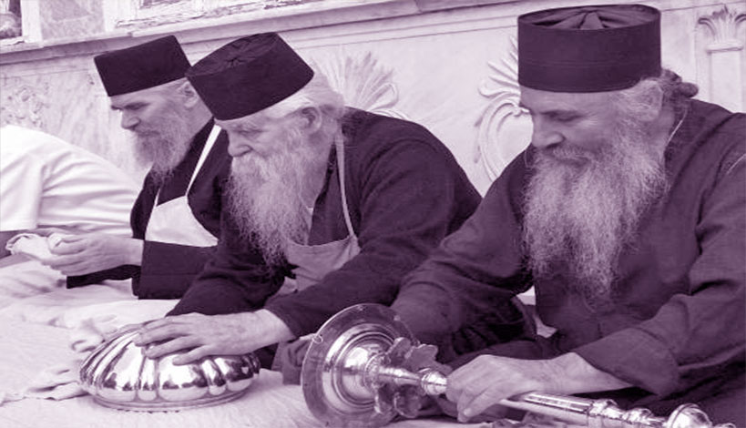 Δυο μοναχοί συνομιλούσαν για τη σωτηρία των ανθρώπων