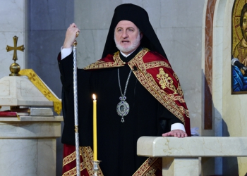 H.E. Archbishop Elpidophoros Officiated  from the Throne at St. Nicholas Greek Orthodox Shrine Church in Flushing, NY and Officiated the Memorial Service for those who lost their lives in the 1974 Invasion of The Republic of Cyprus by Turkey.
Photos:© GOA/DIMITRIOS PANAGOS