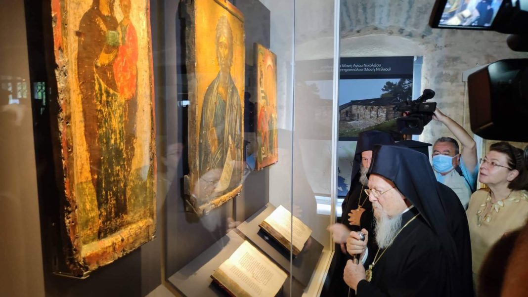 Επίσκεψη Πατριάρχη στο Κέντρο Προστασίας και Προβολής Ιστορίας και Τέχνης της Μητρόπολης
