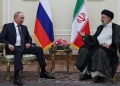 Russian President Vladimir Putin and Iranian President Ebrahim Raisi attend a meeting in Tehran, Iran July 19, 2022. Sputnik/Sergei Savostyanov/Pool via REUTERS ATTENTION EDITORS - THIS IMAGE WAS PROVIDED BY A THIRD PARTY. 