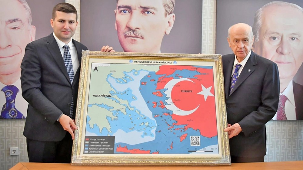 Σιγή ιχθύος από τον Ερντογάν για τον προκλητικό χάρτη Μπαχτσελί