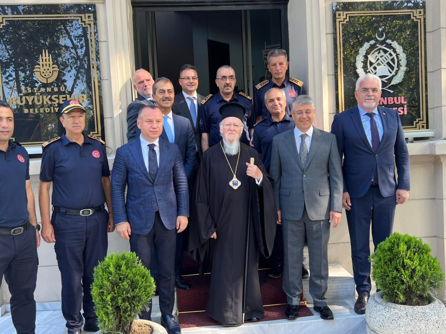 Κωνσταντινούπολη: Ο Πατριάρχης Βαρθολομαίος στην Πυροσβεστική Υπηρεσία