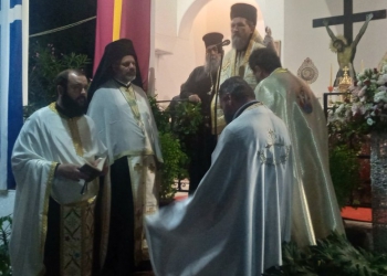 Ο Γλυφάδας Αντώνιος στην εορτή της Παναγίας Ντίνιους στην Ιστιαία