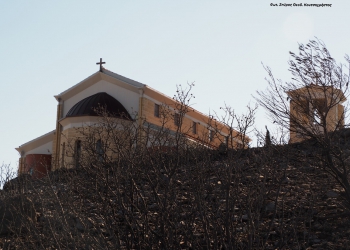 Το Ιερό Παρεκκλήσιο των Αγίων Μυροφόρων Παλλήνης αλώβητο από την πυρκαγιά της Πεντέλης