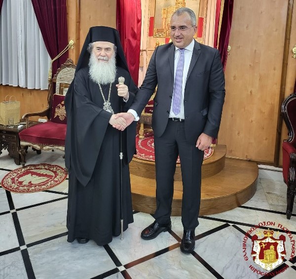 Επίσκεψη του Κύπριου Υπουργού Υγείας στον Πατριάρχη Ιεροσολύμων: Συνεργασία Κύπρου – Ισραήλ στον τομέα της υγείας