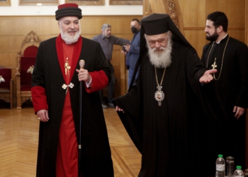Συνάντηση Ιερωνύμου με τον Καθολικό Πατριάρχη της Ασσυριακής Εκκλησίας της Ανατολής
