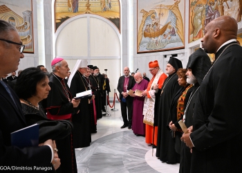 This year’s Week of Prayer is particularly important for our American context. Its theme – “Do good; seek justice” (Isaiah 1:17) – was chosen and developed by the Minnesota Council of Churches. These words of the Prophet echo our responsibility – in the midst of our ecumenical quest for Christian unity – to condemn racism and hatred as a sin and to support the struggle for racial justice and equity.


The Ecumenical Prayer Service is an opportunity for leaders of all faiths to pray in a Church that will forever be bound to what it means to be an American: tolerant of different beliefs and respectful of other faith traditions and all people, while committed to a place for faith in the public square. Saint Nicholas Greek Orthodox Church is the only house of worship destroyed when the South Tower fell at the World Trade Center on September 11, 2001. On July 4, 2022, the rebuilt Saint Nicholas Greek Orthodox Church was Consecrated and is now open to the public. The re-building of this Church was an act of faith – faith in God and in the American vision of religious liberty.
Photos: © GOA/Dimitrios Panagos