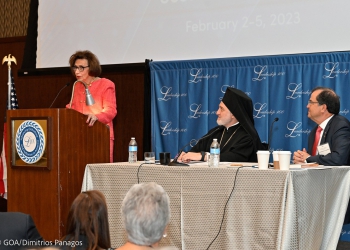 32nd Annual Leadership 100 Conference, General Assembly with H.E. Archbishop Elpidophoros, Chairman Demetrios G. Logothetis at The Phoenician in Scottsdale, Az.
February 2-5, 2023
Photos: GOA/Dimitrios Panagos