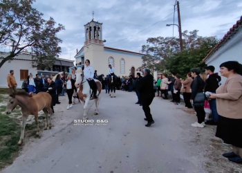 Ανήμερα  της εορτής του Αγίου Γεωργίου αναβίωσε με πρωτοβουλία της τοπικής κοινότητας  Λευκακίων του Δήμου Ναυπλιέων στην Αργολίδα, το παλαιό έθιμο της περιφοράς της Ιερής Εικόνας του Αγίου Γεωργίου με τα άλογα, Κυριακή 23 Απριλίου 2023.  Η πομπή ξεκίνησε από την εκκλησία του χωριού όπου τελείται εσπερινός και ύστερα έφιπποι, γυναίκες και άνδρες πήραν την εικόνα από τον Ιερέα π. Μιχαήλ Καλαμαρά και την περιέφεραν στο χωριό. Προηγήθηκε ο μεθεόρτιος  εσπερινός του Αγίου Γεωργίου στο χωριό. Κάθε χρόνο πάρα πολύς κόσμος παρακολουθεί και συμμετέχει στην περιφορά της εικόνας. Ο καβαλάρης Άγιος Γεώργιος ο τροπαιοφόρος, ο δρακοκτόνος κατά την παράδοση, ήταν και εκείνος Άγιος όλων των ανθρώπων, αλλά ιδιαίτερα των τσοπάνηδων, των ξωμάχων, των γεωργών. Την διοργάνωση της εκδήλωσης  είχε ο αγρότης και κάτοχος των αλόγων Άρης  Τσιρίκος.