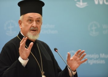 Religious leaders gathered on 12 December for an event linked to the Global Refugee Forum, "Religious Leaders Unite for Climate Peace in Solidarity with Refugees". The programme was hosted by the UNHCR, the World Council of Churches (WCC), and Religions for Peace (RfP) at the Ecumenical Centre, Geneva.