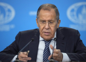 Russian Foreign Minister Sergey Lavrov speaks at his annual news conference in Moscow, Russia, Wednesday, Jan. 18, 2023. (AP Photo/Alexander Zemlianichenko)