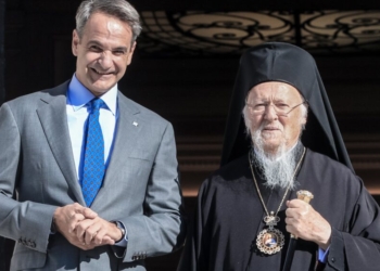 Συνάντηση του Πρωθυπουργού Κυριάκου Μητσοτάκη με τον Οικουμενικό Πατριάρχη Βαρθολομαίο, Τετάρτη 11 Οκτωβρίου 2023. 
(ΓΙΑΝΝΗΣ ΠΑΝΑΓΟΠΟΥΛΟΣ/EUROKINISSI)