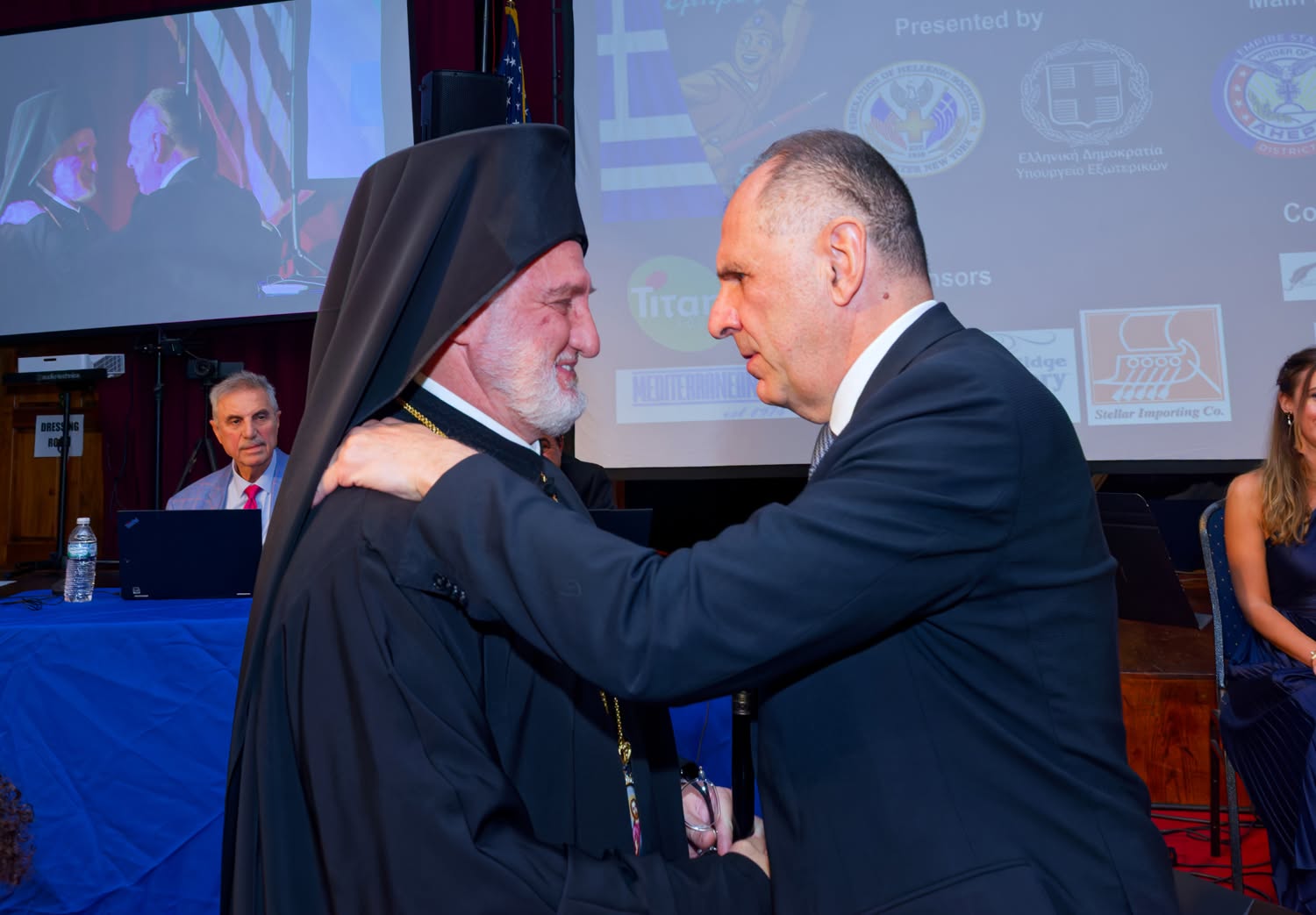 H.E. Archbishop Elpidophoros and His Excellency Foreign Minister of Greece Giorgos Gerapetritis attended the OHI Day Celebration at The Stathakion Cultural Center of The Federation of Hellenic Societies of Greater New York in Astoria, NY on Sunday October 25th, 2026 to a full house.
© PHOTOS: GANP/Dimitrios Panagos